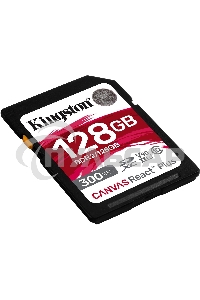 Флеш карта Kingston 128Gb Canvas React Plus SDXC UHS-II 300R/260W U3 V90