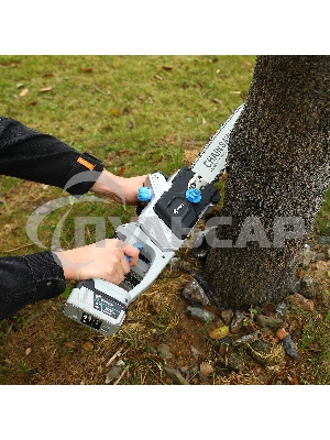 Пила цепная аккумуляторная в кейсе DEKO DKCHS 40 PRO [063-4357] 2х20В, 2x4.0А·ч, 2 з/у