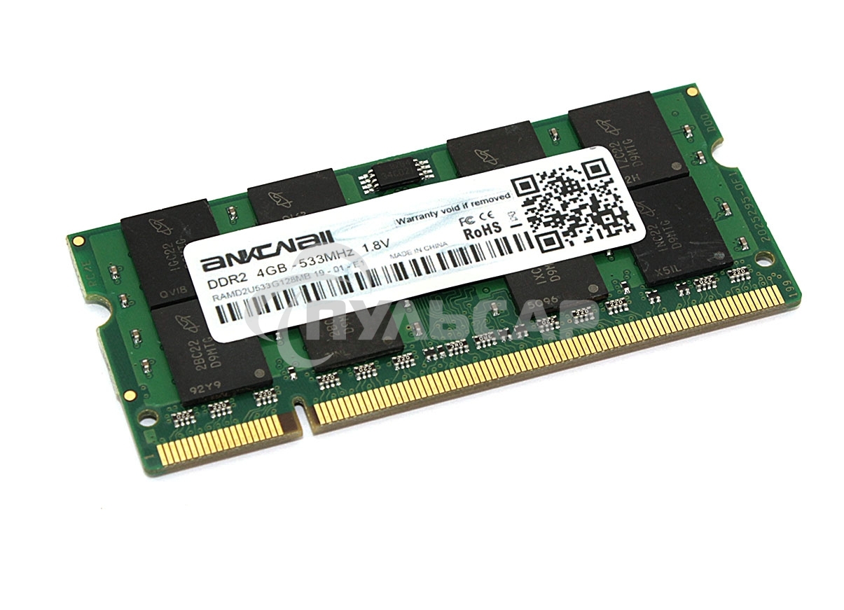 Оперативная память Ankowall, DDR2, 4Gb (1x4Gb), 533 MHz, CL4, SO-DIMM