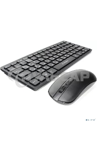 Комплект клавиатура+мышь беспроводные Gembird KBS-9100, 2.4ГГц, черный, 84кл, 1600 DPI, бат. в компл.
