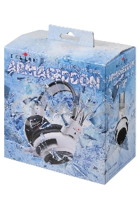 Наушники с микрофоном Oklick HS-G300 белый/черный 2.5м мониторы