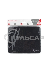Коврик для мыши Gembird MP-BLACK, черный, размеры 250*200*2мм, полиэстер/резина