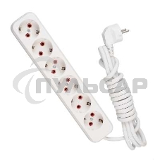 Удлинитель 6х3м с заземл. 16А IP20 Lezard 720-0603-601