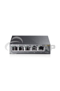 Сетевой коммутатор TP-Link SMB TL-SG105E 5-Port Gigabit Desktop Easy Smart Switch, 5 10/100/1000Mbps RJ45 ports, MTU/Port/Tag-based VLAN, QoS, IGMP Snooping