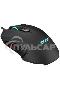 Мышь проводная Acer OMW160 черный, 6400 dpi, USB, кнопки - 8