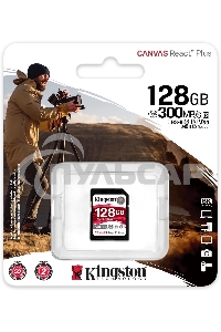 Флеш карта Kingston 128Gb Canvas React Plus SDXC UHS-II 300R/260W U3 V90