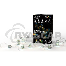 Гирлянда садовая на солнечной батарее Gauss 10 LED ламп Большие Шары, мультицвет Solar, 1/12