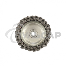 Щетка Matrix для УШМ, 125 мм, М14, Чашка, крученая проволока 0,35 мм