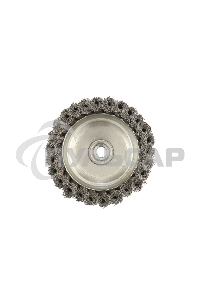 Щетка Matrix для УШМ, 125 мм, М14, Чашка, крученая проволока 0,35 мм