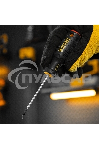 Отвертка Denzel PH0х75 мм, S2, 3к рукоятка