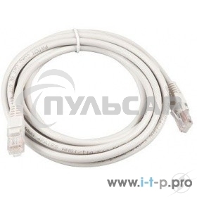 Патч-корд UTP кат. 5e, 0.5м ExeGate серый