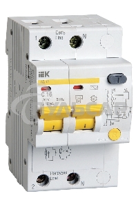 Выключатель автоматический Iek MAD10-2-016-C-010 АД12 2Р 16А10мА ИЭК