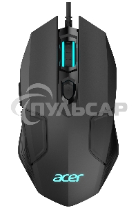 Мышь проводная Acer OMW170 черный, 3200 dpi, USB, кнопки - 6