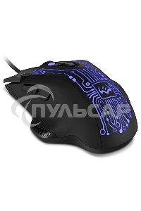 Мышь проводная SVEN RX-G715 черный, 3200 dpi, USB, кнопки - 8