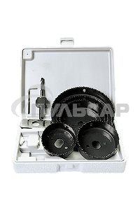 Набор кольцевых пил Matrix по дереву, 64-127 мм, 8 предм.