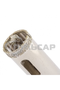 Сверло алмазное Matrix по керамограниту, 16 х 67 мм, 3-гранный хвостовик