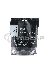 Кабель DVI-D dual link Cablexpert CC-DVI2L-BK-6, 25M/25M, 1.8м, CCS, черный, экран, феррит.кольца, пакет