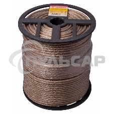 Трос стальной в ПВХ оплетке d=6,0 мм, прозрачный (бухта 150 м) 09-5260 Rexant Трос стальной в ПВХ оплетке d=6,0 мм, прозрачный (бухта 150 м) 09-5260 Rexant