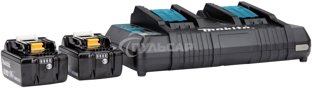 Аккумулятор+з\у Makita 191L75-3DC18RD-1шт+BL1850B-2шт,18В,5.0А·ч,Li-ion,кор
