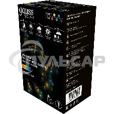 Гирлянда садовая на солнечной батарее Gauss 10 LED ламп Большие Шары, мультицвет Solar, 1/12
