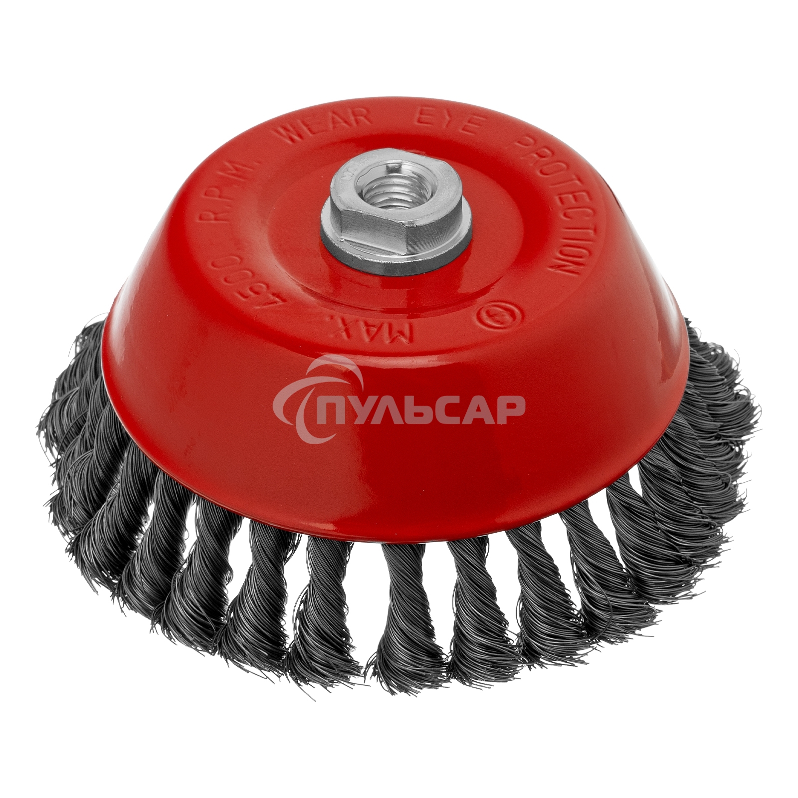 Щетка Matrix для УШМ, 150 мм, М14, Чашка, крученая проволока 0,35 мм