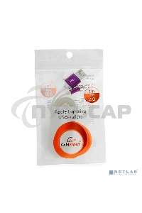 Кабель Gembird USB 2.0 Cablexpert CC-ApUSBp1m, AM/Lightning 8P, 1м, силиконовый шнур, разъемы фиолетовый металлик, пакет