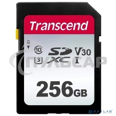 Флеш карта SD 256Gb Transcend SDXC Class 10 UHS-I U3, V30, TLC, Silver