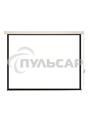 Экран с электроприводом Lumien Eco Control 203x203 см (раб. область 197х197 см) Matte White черная кайма по периметру 1:1