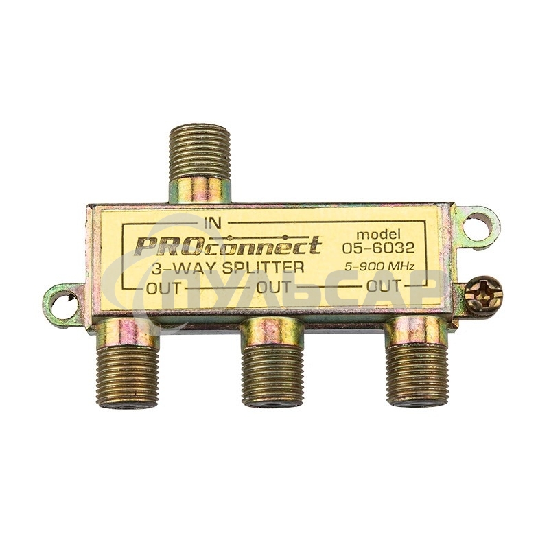 Делитель ТВ х 3 под F разъем 5-900 МГц PROCONNECT