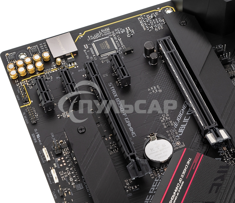 Материнская плата ASUS ROG STRIX B550-F GAMING, AM4, AMD B550, 4xDDR4, 6xSATA, 2xM.2, 1xPCI-E 3.0 x16, 1xPCI-E 4.0 x16, 3xPCI-E x1, 1xDP, 1xHDMI, 1x 2.5Gb LAN, 1xUSB 3.2 Gen 2, 4xUSB 3.2 Gen 1, 2xUSB 2.0, 5x3.5 мм, 7.1, ATX