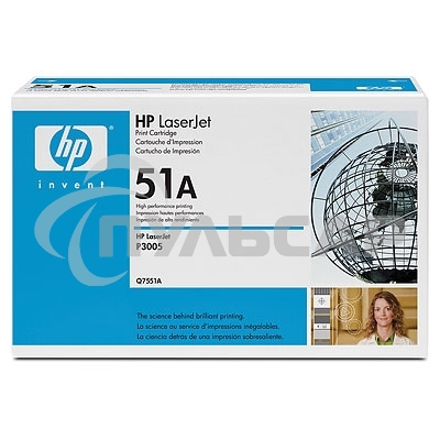 Картридж лазерный HP Q7551A черный для LJ P3005/M3035mfp/M3027mfp 6500 стр.