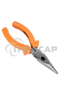 Длинногубцы Classic, 160 мм, прямые шлифованные, пластмассовые рукоятки Sparta