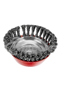 Щетка Matrix для УШМ, 150 мм, М14, Чашка, крученая проволока 0,35 мм