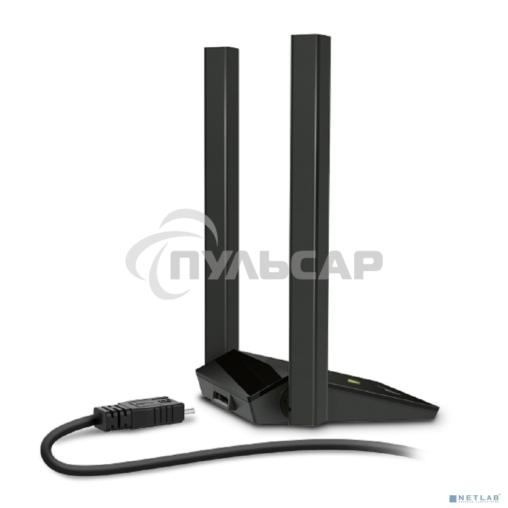 Адаптер TP-Link AC1300Mbps Dual-band High-Gain wireless USB adapter, 867Mbps at 5G and 400Mbps at 2.4G, two high gain antennas, USB 3.0, USB extension cable, support wave 2 MU-MIMO, full compatible with Windows and macOS.