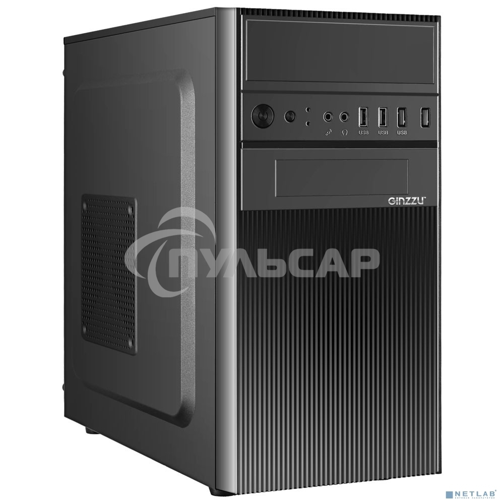 Компьютерный корпус Ginzzu D190 2*USB 2.0,AU