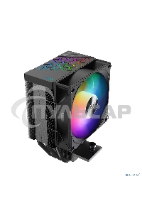 Кулер PCCooler R400 ARGB черный 92мм алюминий+медь 2200r m 30db 4-pin 180W 133мм