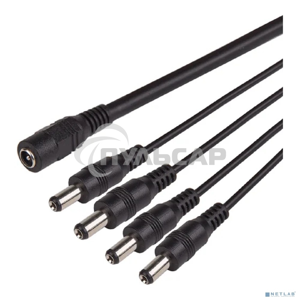 Разветвитель питания на 4 разъема 2,1х5,5 мм Rexant