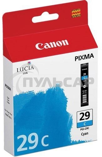 Картридж струйный Canon PGI-29C (4873B001) голубой (36 мл) для Canon Pixma Pro 1
