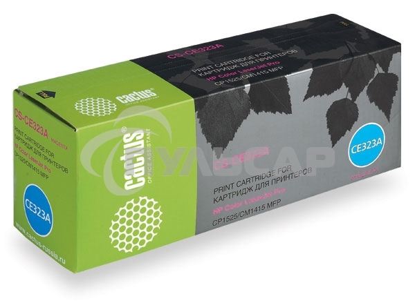 Картридж лазерный Cactus CS-CE323A пурпурный (1300 стр.) для HP LaserJet CP1525