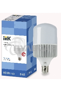 Лампа светодиодная IEK LLE-HP-80-230-65-E40 HP 80Вт 230В 6500К E40