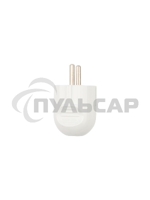 Вилка Евро Rexant прямая с з/к 16А белая