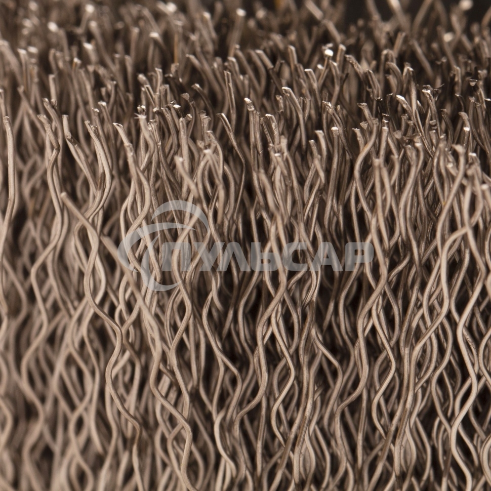 Щетка для УШМ, 75 мм, М14, Чашка, витая нержавеющая проволока 0,3 мм Denzel