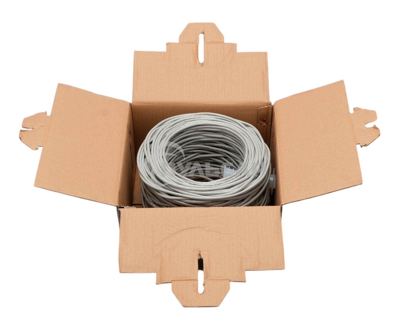 Кабель Cablexpert FPC-5004E-SOL/100, FTP indoor 4x2x0.48, CCA, кат.5е, однож., 100м, box, серый