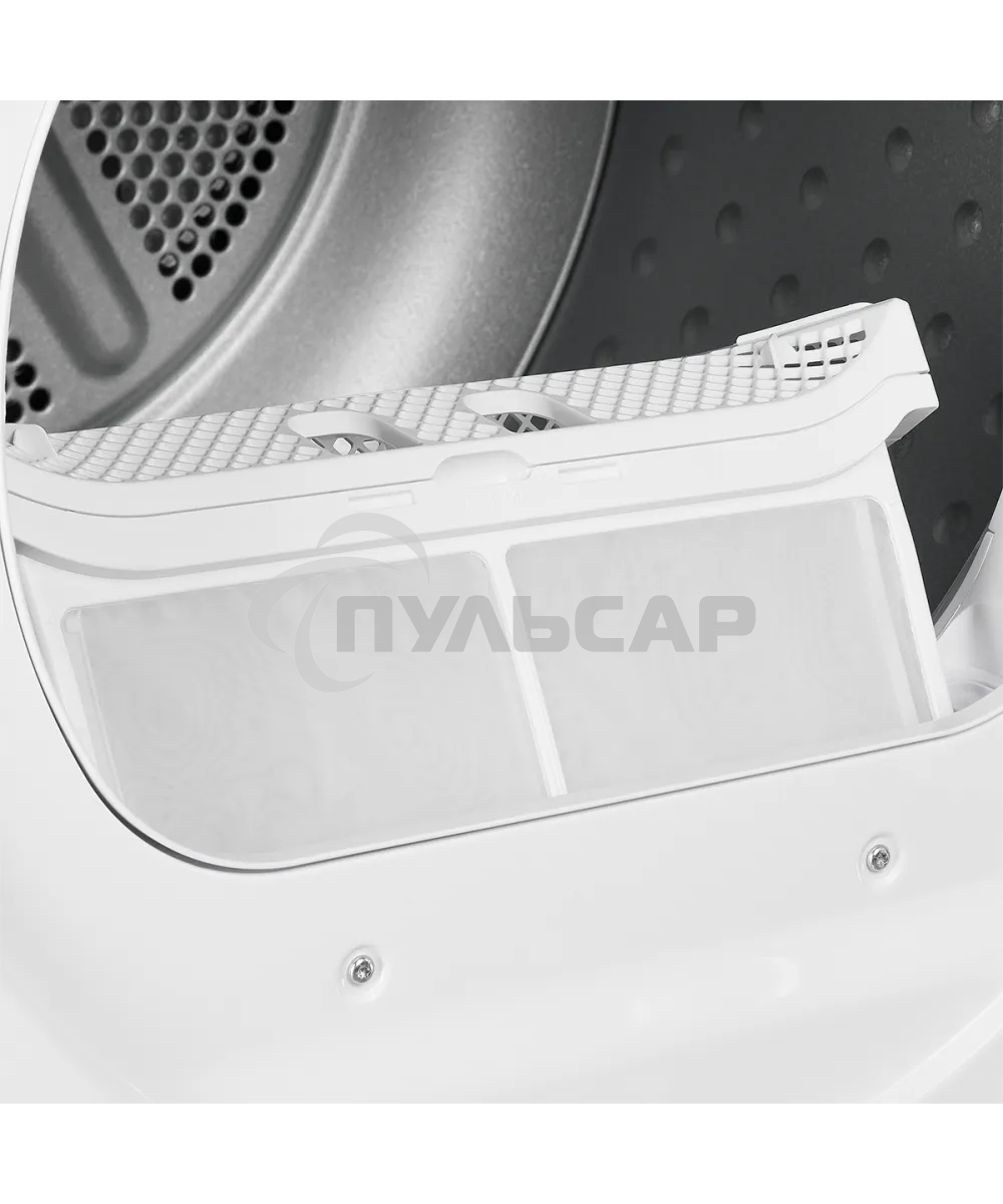 Сушильная машина Kuppersberg DM 560 W белый, 8 кг, сушка - конденсационная, программ - 15, 59.5 x 84.5 x 56.6 см