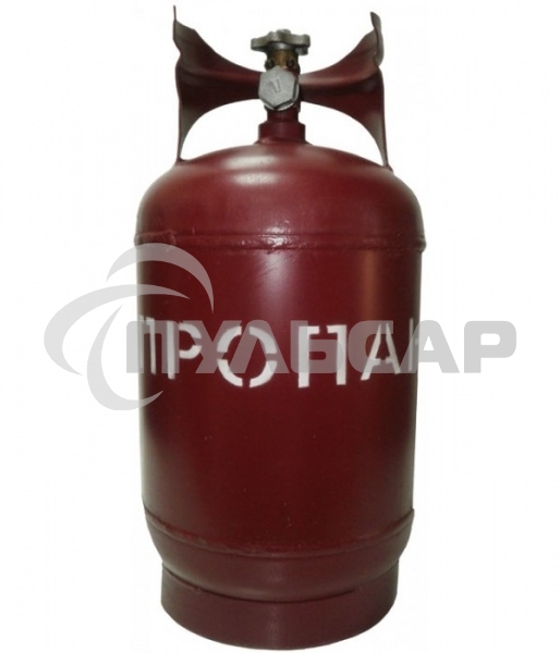 Баллон газовый стальной с вентилем баллонным Крым, 18 л