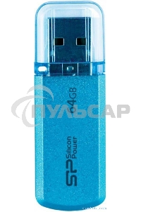 Флешка USB Silicon Power R/W 64 Gb Helios 101 SP064 Gb,UF2101V1B USB 2.0 синий
