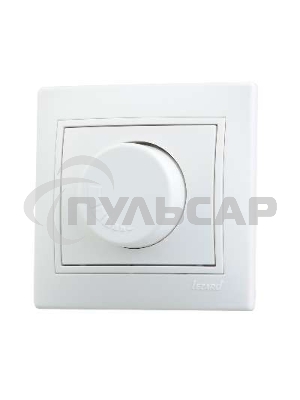 Диммер LEZARD 701-0202-157серия скр.проводки Мира 1000Вт фильтр предохранитель белый