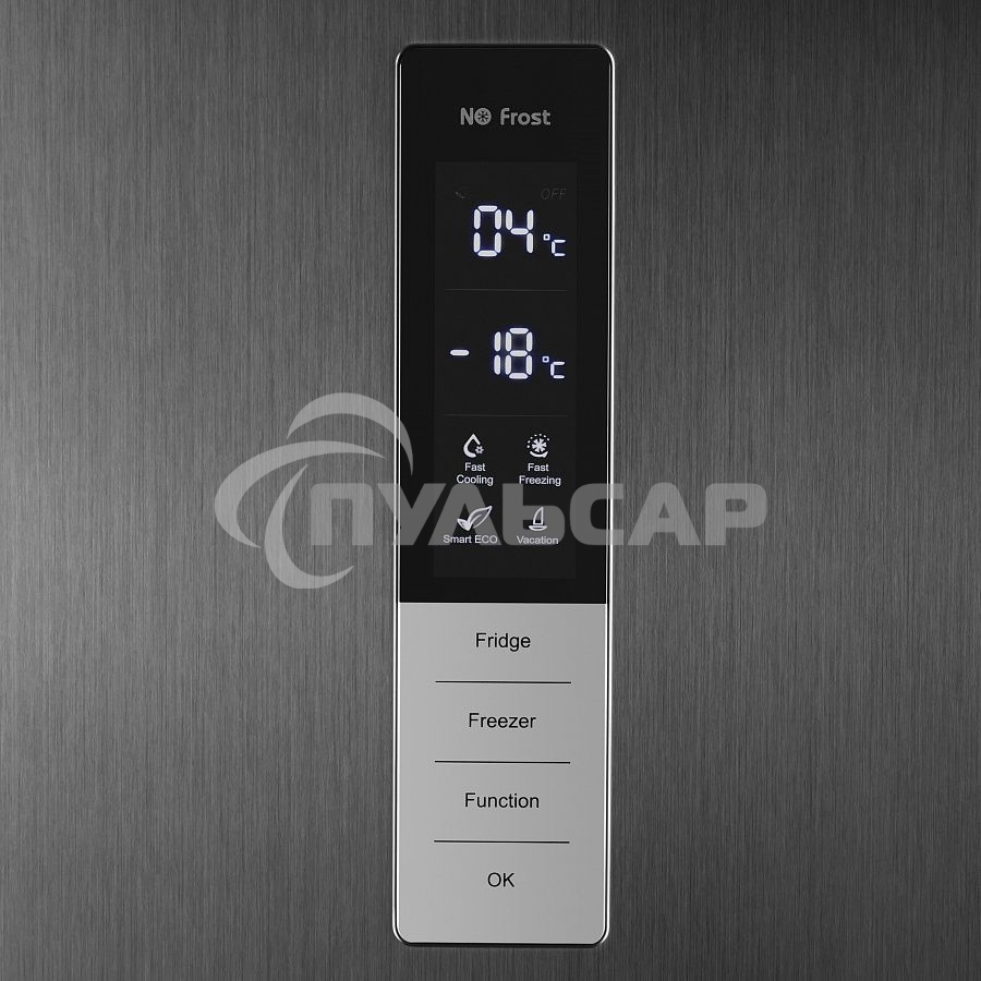 Холодильник Maunfeld MFF1857NFSB черный мат. инвертер двухкамерный 336/117л морозилка снизу