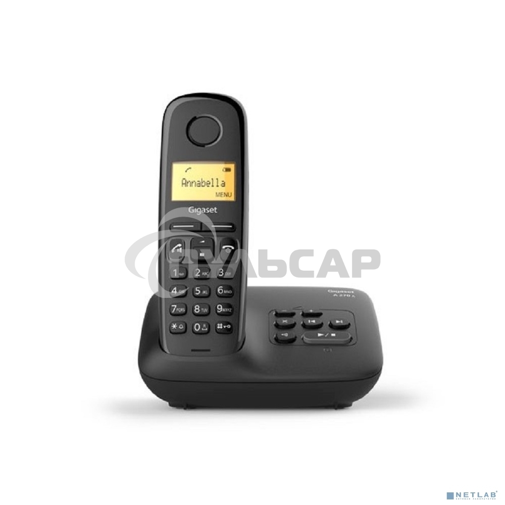 Радиотелефон Dect Gigaset A270A AM RUS черный автооветчик АОН