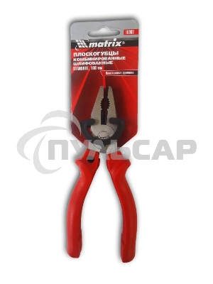 Плоскогубцы Matrix standard 160мм комбинированные шлифованные пластмассовые рукоятки